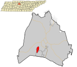 Davidson County Tennessee Incorporated and Unincorporated areas Belle Meade highlighted